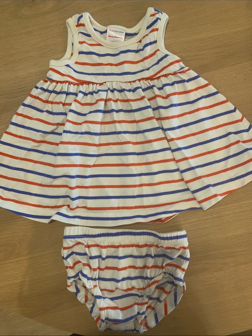 Hanna Andersson Dress and bloomers 12 to 18 mo *100% cotton*